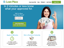Tablet Screenshot of e-loanplace.com